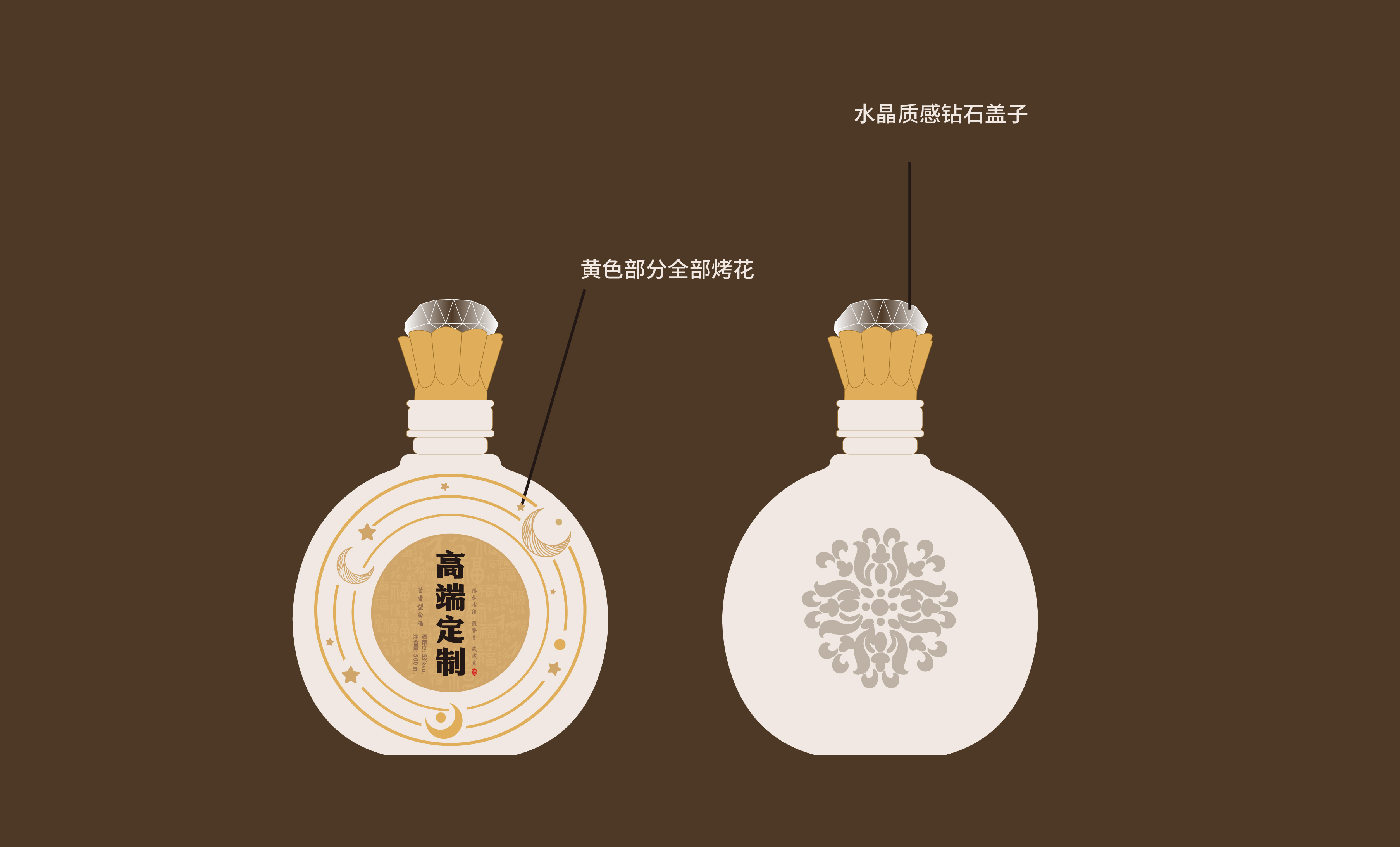 满月酒&mdash;弥月之喜 喜庆伴手礼 白酒包装 平面文件